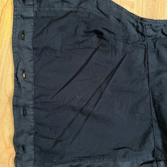 Alex Mill Black Linen Button Front Tank Top w Adjustable Straps - Picture 7 of 8